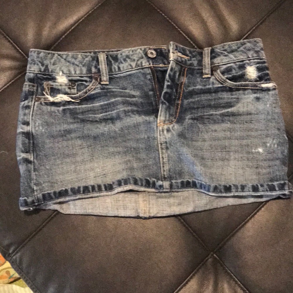 American eagle jean skirt